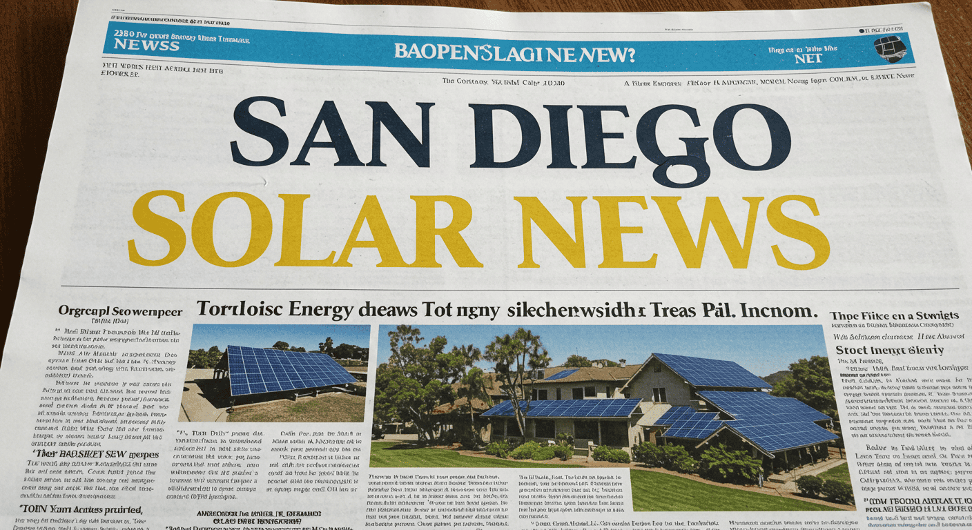 Solar Power Update San Diego Solar News | Top Updates & Innovations in Renewable Energy